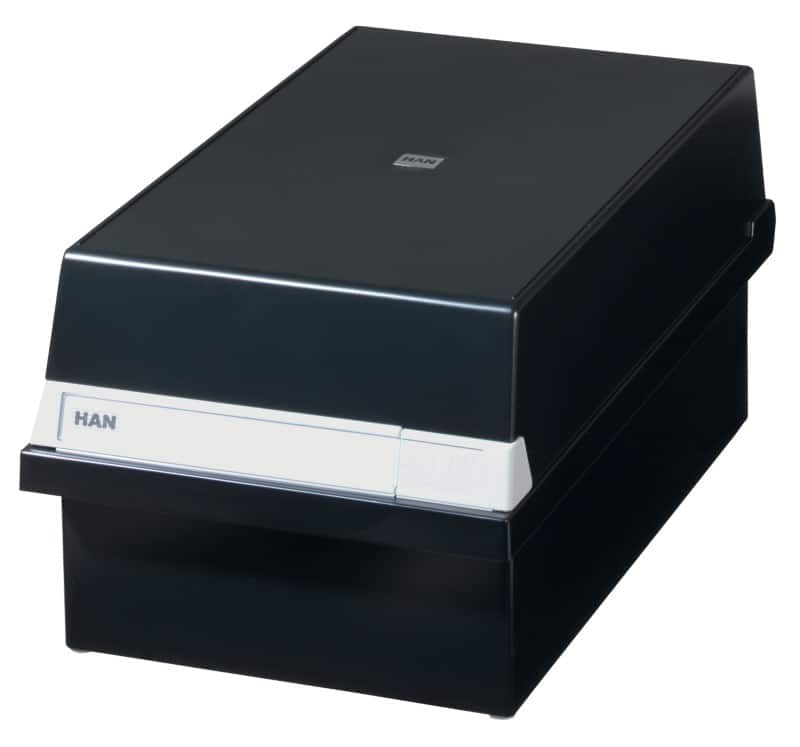 HAN 955-13 Kaartenbak Zwart A5 1300 Plastic 23,5 x 36 x 19 cm