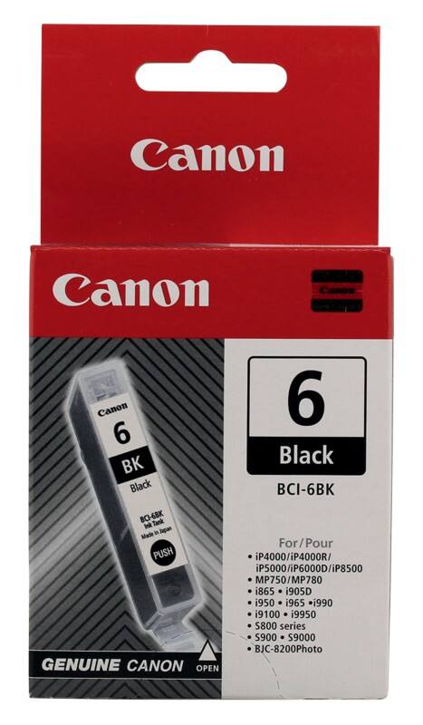 Canon BCI-6BK Origineel Inktcartridge Zwart