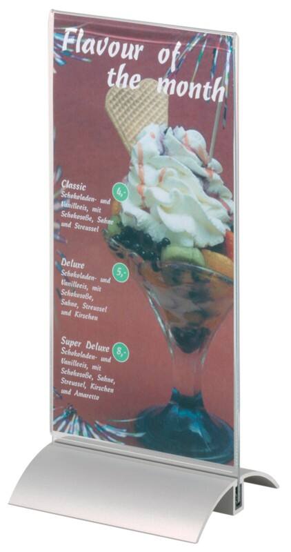 DURABLE Presenter Bordhouder DL T-vorm 10,7 (B) x 8,5 (D) x 23,7 (H) cm Transparant