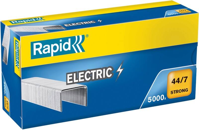 Rapid Strong Electric Nietjes 44/7 24868200 Gegalvaniseerd staal Zilver 5000 Nietjes