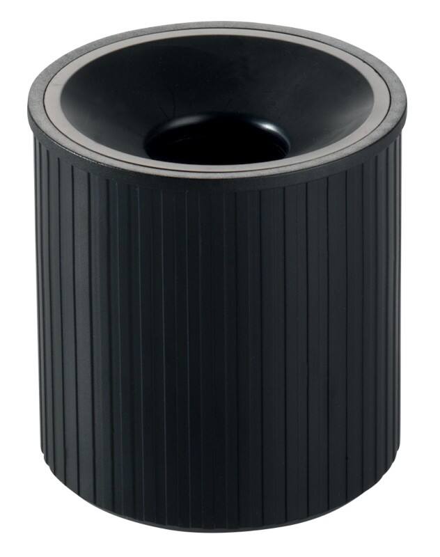 helit Papercliphouder Zwart Polystyreen 7,2 x 7,2 x 7,3 cm