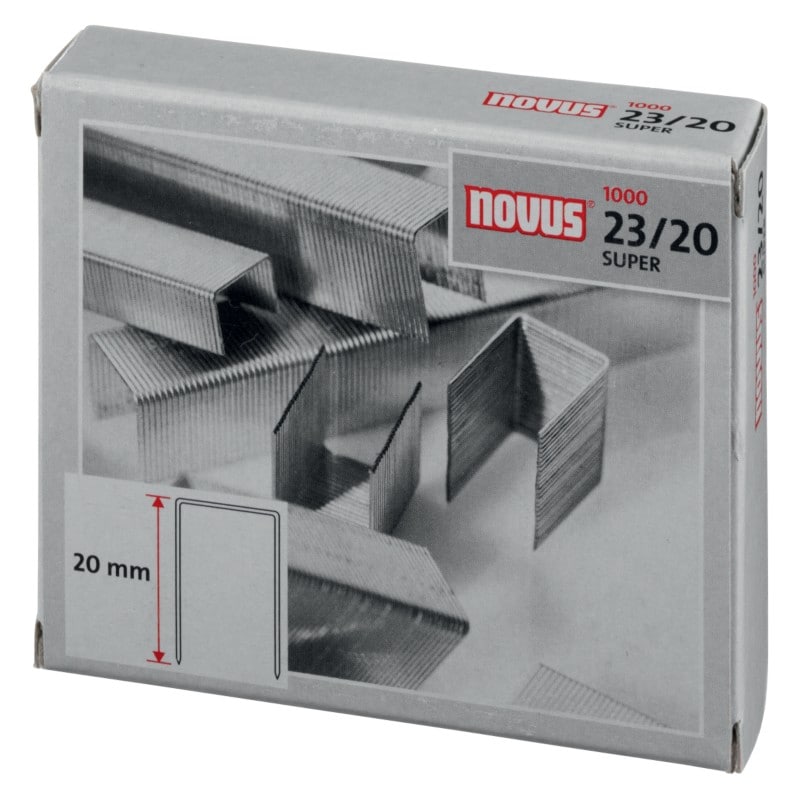 Novus NOVUS OFFICE Nietjes 23/20 042-0240 Metaal Zilver 1000 Nietjes