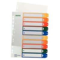 Leitz PC Printbare Index 1293 A4 Maxi Veelkleurig 10 Tabs 11-gaats Polypropyleen 1 tot 10