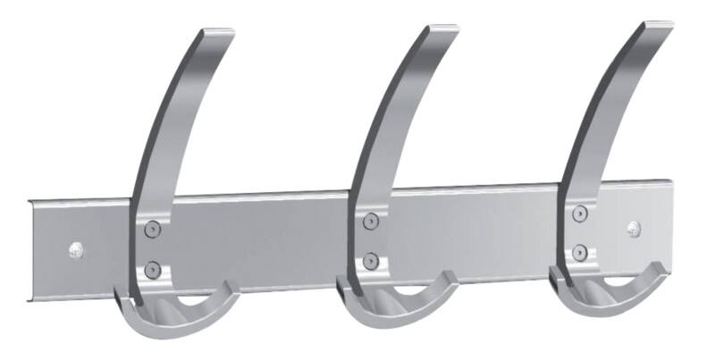 Kerkmann Wandkapstok 3 Haakjes Zilver