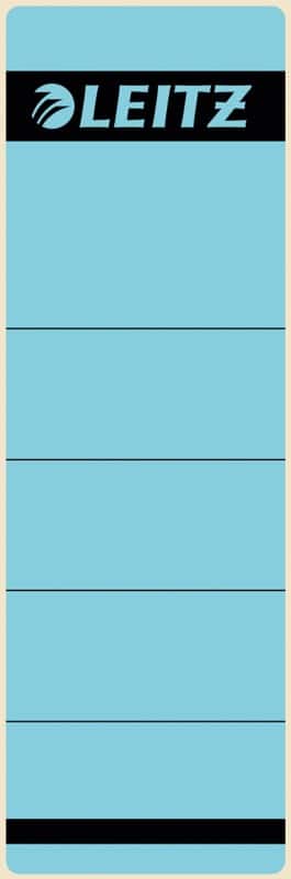 Leitz Ordnerrugetiketten Zelfklevend A4 Blauw 6,15 x 19,2 cm 10 Stuks