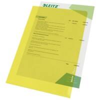 Leitz Standard L-map A4 Geel PP (Polypropeen) 130 Micron 100 Stuks