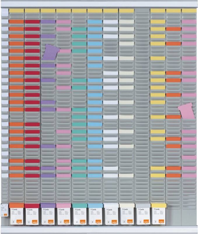 Nobo Jaarplanner 12 maanden met T-kaartjes 80 x 96 cm