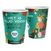 PEEZE Take Away Wegwerpbekers Karton 227,3 ml Kleurenassortiment 1000 Stuks
