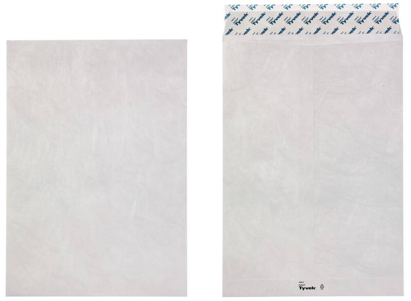 Tyvek Enveloppen C4 54 g/m² Wit Zonder Venster Kleefstrip 229 x 324 mm 100 Stuks