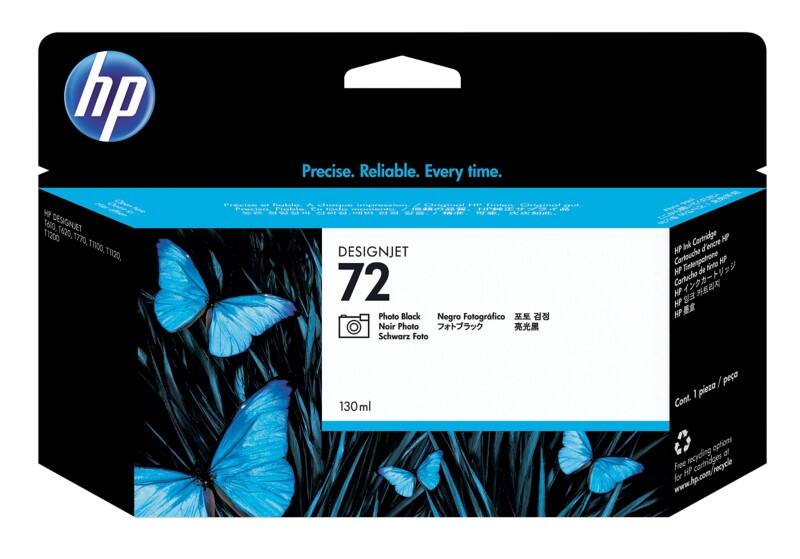 HP 72 originele inktcartridge C9370A foto zwart