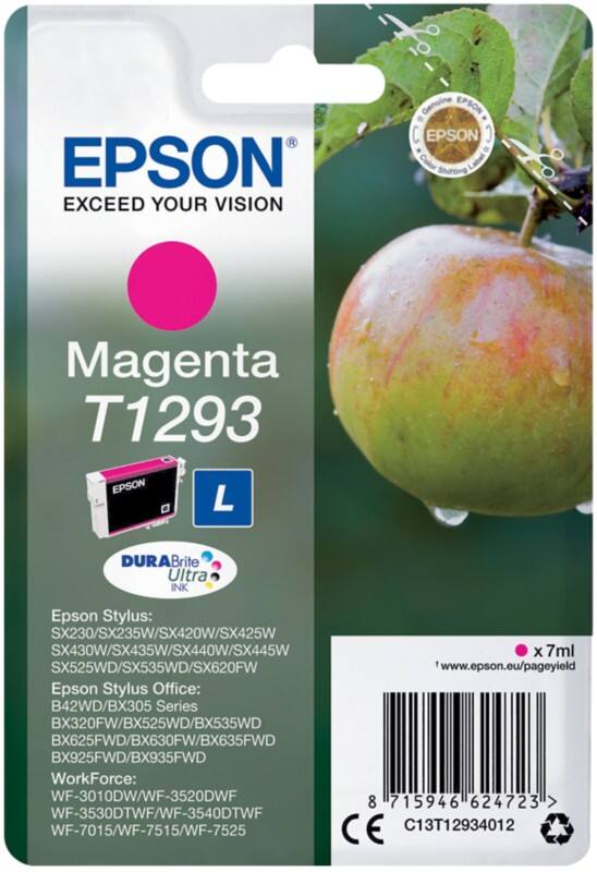 Epson T1293 Origineel Inktcartridge C13T12934012 Magenta