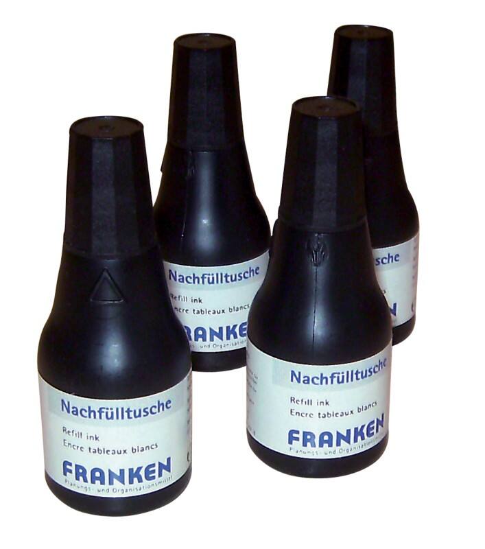 Franken Inktnavulling Niet magnetisch  Zwart Z1911 10 4 Stuks à 25 ml