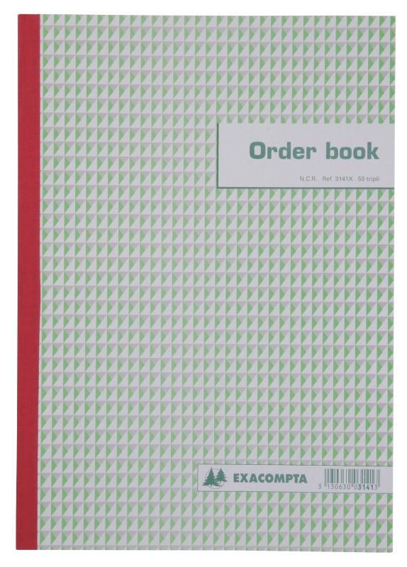 Exacompta Zelfkopiërend orderboek Wit Gelinieerd 210 x 297 mm 25 vellen