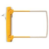 Djois JalemaClip Archiefclips Geel, wit Kunststof 24,5 (B) x 6,8 (H) cm 100 Stuks