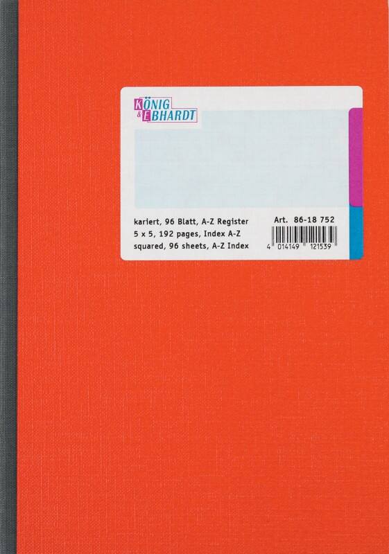 König & Ebhardt A5 70 g/m² 96 vellen dagboek