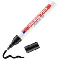 edding 750 Permanent Lakmarker Zwart Medium Ronde punt 2 - 4 mm  Waterbestendig