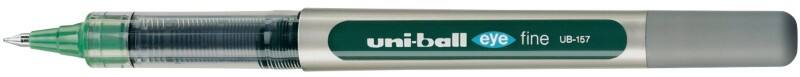 uni-ball Eye Fine UB-157 Niet-intrekbaar Rollerballpen Groen 0,4 mm Medium Rollerball Navulbaar
