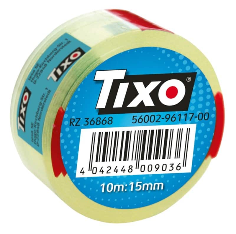 TIXO Plakband 207456 Transparant 15 mm (B) x 10 m (L) PP (polypropyleen)