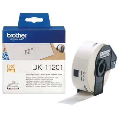 Brother DK-11201 Authentiek Adresetikettten Zelfklevend Wit 29 x 90 mm 400 Labels