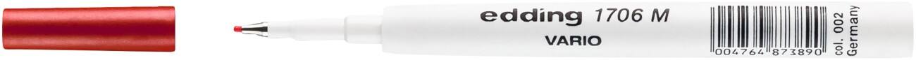 edding 1706 M Vario Fineliner navulpatroon 0.5 mm Rood 10 Stuks
