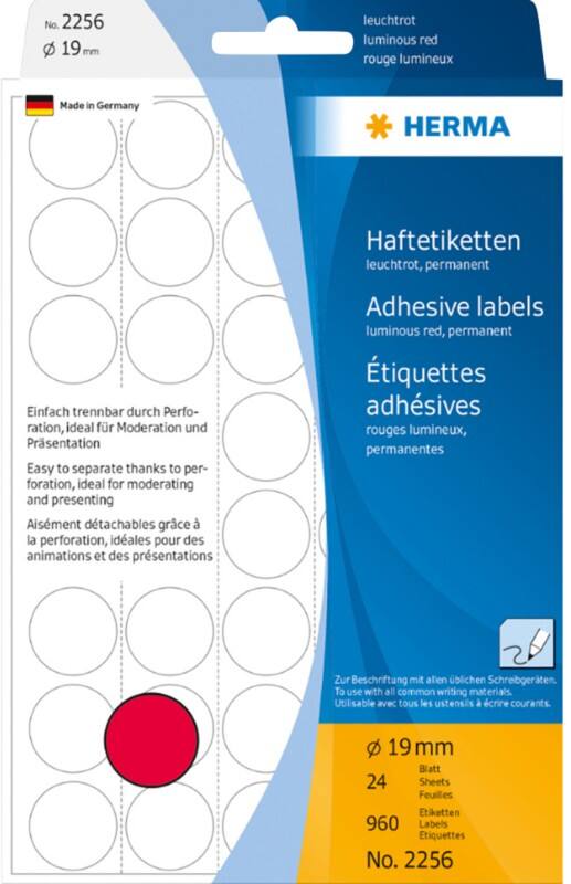 HERMA Etiketten 2265 24 Vellen à 24 Etiketten