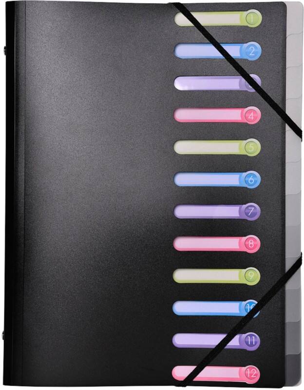 Exacompta Sorteermap 55981E A4 Zwart polypropyleen 25 x 32 cm