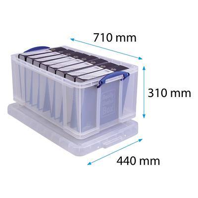 Really Useful Box Archiefboxen 64 LTransparant Plastic 44 x 71 x 31 cm | Viking NL