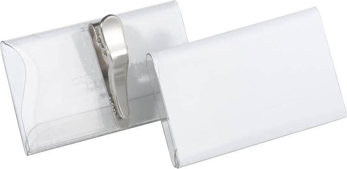 DURABLE Standard Naambadge met krokodillenklem 811019 155 x 215 cm Pak van 25 stuks