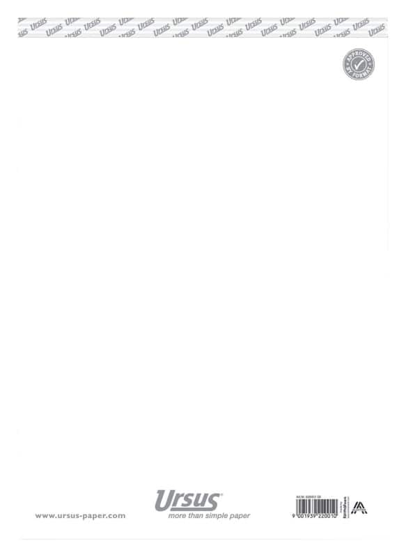Ursus Style Notitieblok A4 Blanco Geniet Papier Wit Geperforeerd  100 Pagina's 10 Stuks à 50 Vellen