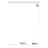 Ursus Style A4 Schrijfblok Wit Papieren kaft Blanco 50 Vel
