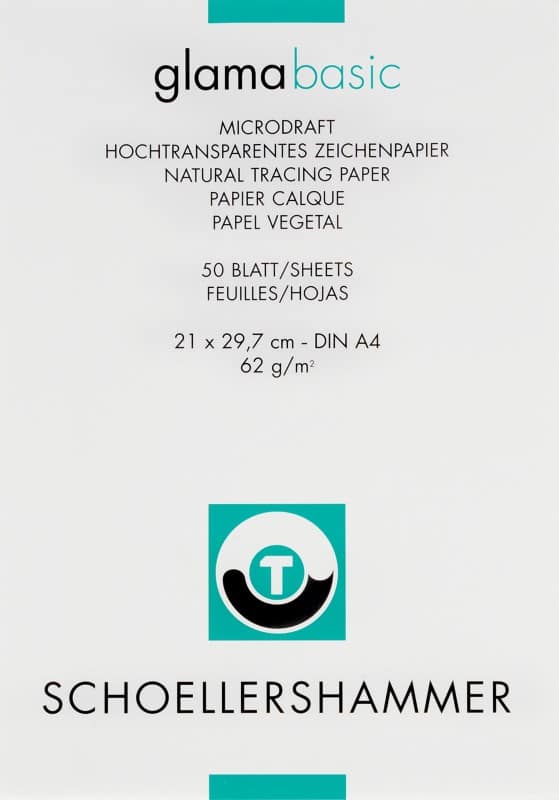 SCHOELLERSHAMMER A4 Overtrekpapier Transparant 60 g/m² 50 Vellen