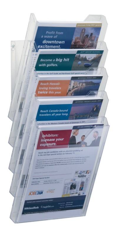 DURABLE COMBIBOXX A4 Folderhouder Wandmontage Transparant 858619 24,2 x 25,9 x 28,8 cm 5 Stuks