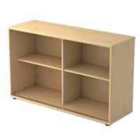 Hammerbacher Matrix Schuifdeurenkast Gemelamineerde spaanplaat 1 Plank 1.200 x 400 x 748 mm Ahorn Bruin