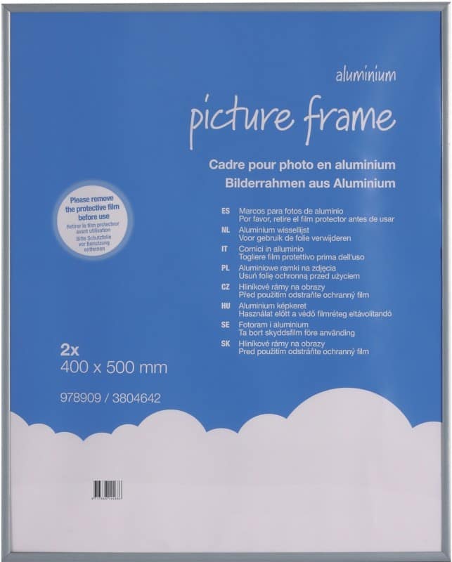 Viking Kliklijst Grijs Aluminium 3804642 50 (B) x 40 (H) cm 2 Stuks