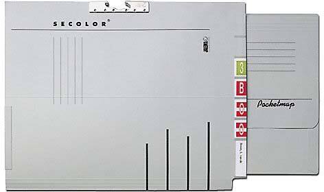 Jalema Laterale hangmap A4 Rood Karton