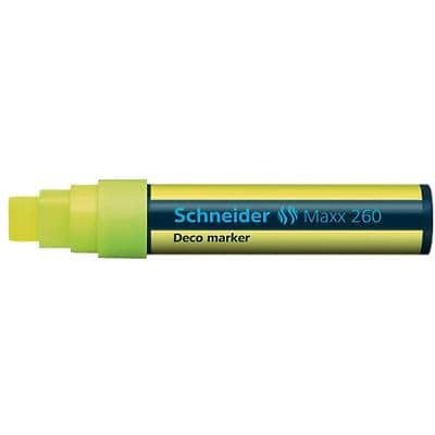Schneider Maxx 260 Krijtmarker Beitelpunt 5-15 mm Geel
