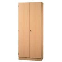 Hammerbacher Future Archiefkast Gemelamineerde spaanplaat 4 Planken Afsluitbaar 800 x 420 x 2.004 mm Beuken Bruin
