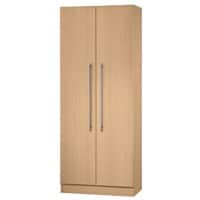 Hammerbacher Matrix Archiefkast Gemelamineerde spaanplaat 4 Planken Afsluitbaar 800 x 420 x 2.004 mm Beuken Bruin
