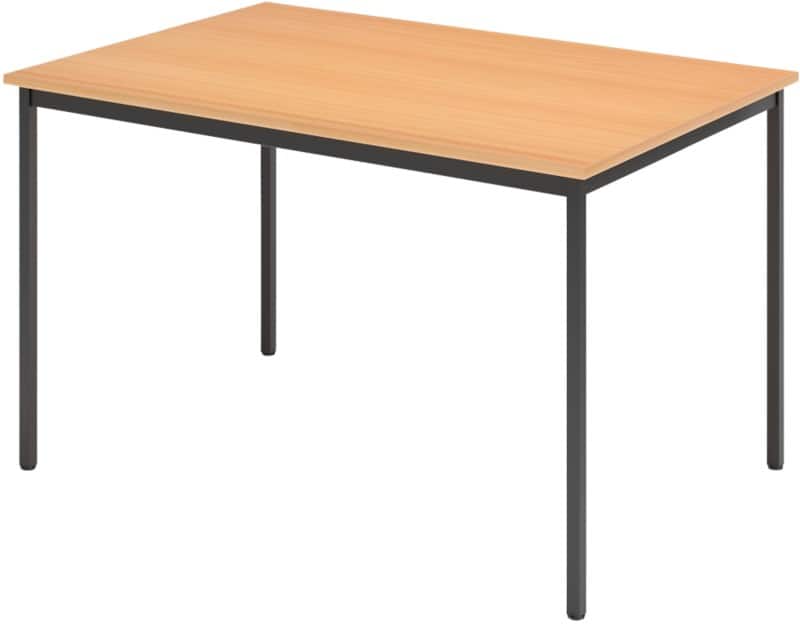 Hammerbacher Tafel Beuken, zwart 120 x 72 x 80 cm