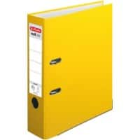 herlitz maX.file protect Ordner A4 80 mm Geel 2 ringen 5481304 Karton, PP (Polypropeen) Reliëf Staand