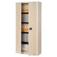 Bisley Universal Draaideurkast Staal 4 Planken Afsluitbaar 914 x 400 x 1.950 mm Beige