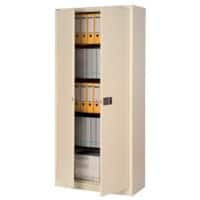 Bisley Draaideurkast hoog 4 legborden Universal Beige 914 x 400 x 1.950 mm