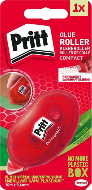 Pritt Lijmroller Compact Permanent 0,84 x 3 x 9,5 cm 619769 Rood 10 m