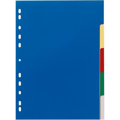 DURABLE Blanco Tabbladen A4 Kleurenassortiment 5 tabs PP (Polypropeen) Rechthoekig 11 Gaten 6730