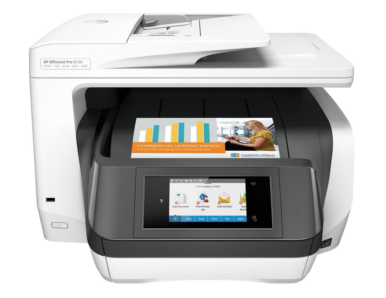 HP Officejet Pro 8730 Kleuren Thermisch All-in-One Printer A4