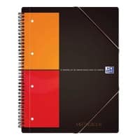 OXFORD International A4+ Spiraalblok Oranje Polypropyleen cover Meeting Book Geruit 80 vellen