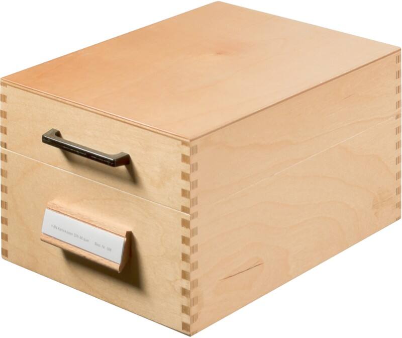 HAN 506 Kaartenbak Bruin A6 900 Kaarten Lichtbruin Hout, metaal 19,3 x 25 x 14,4 cm