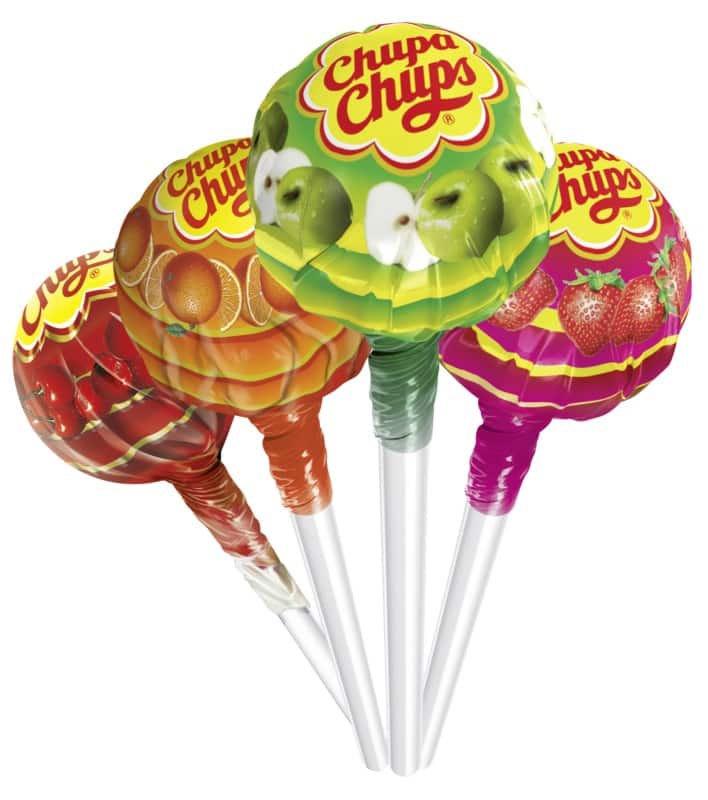 Chupa Chups Mix Fruit Lollies 100 Stuks