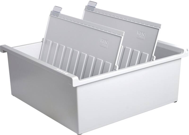 HAN 954-0-11 Systeemkaartenbak Lichtgrijs A4 1.300 kaarten Kunststof 32,2 x 34,6 x 13,8 cm