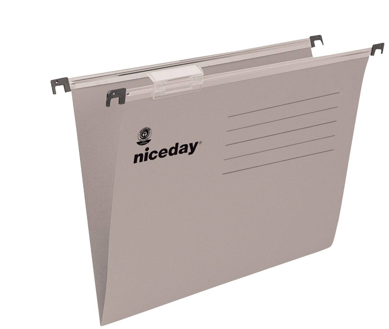 Niceday Hangmappen V-bodem A4 Grijs Gerecyleerd karton 31,3 x 0,6 x 23,5 cm 25 Stuks